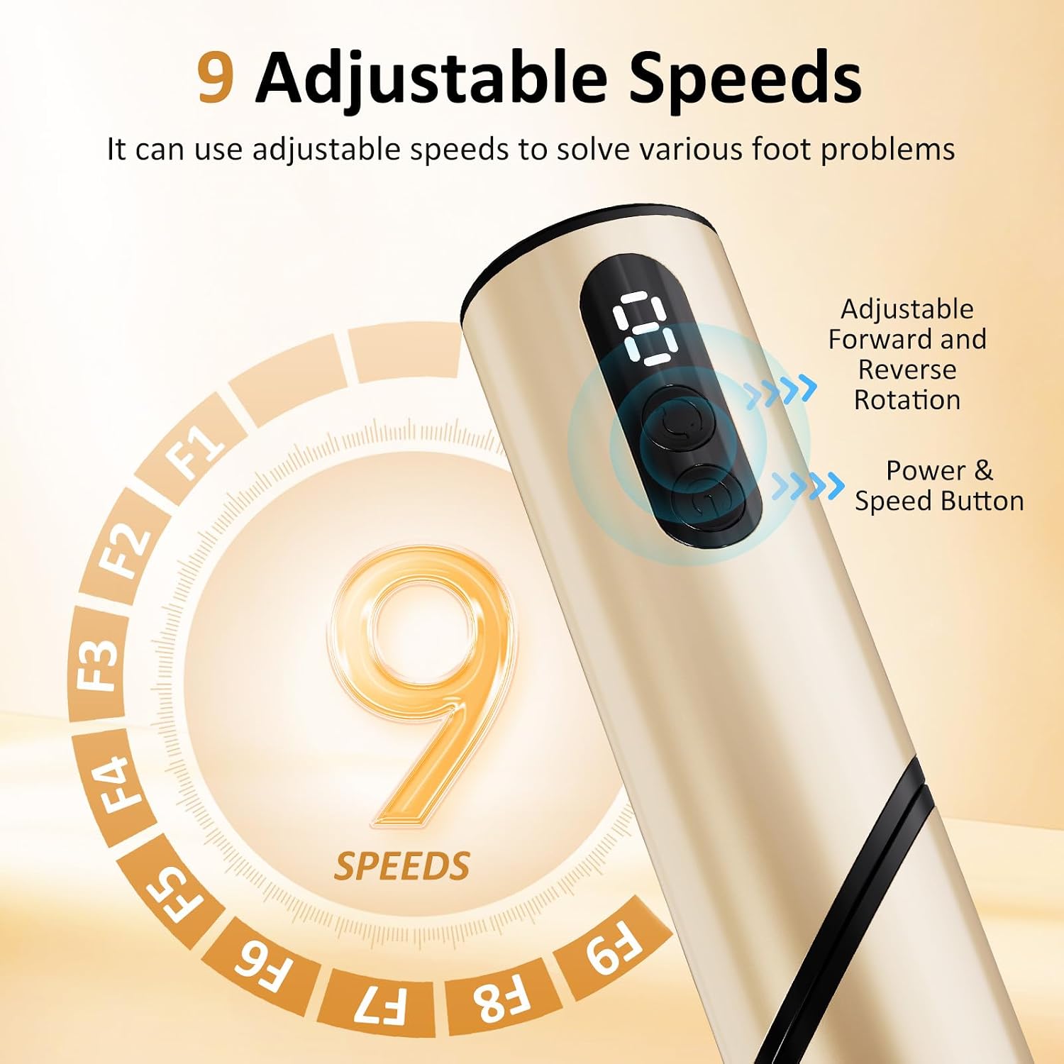 Detalle 2 de 2-in-1 Electric Callus Remover 9-Speed