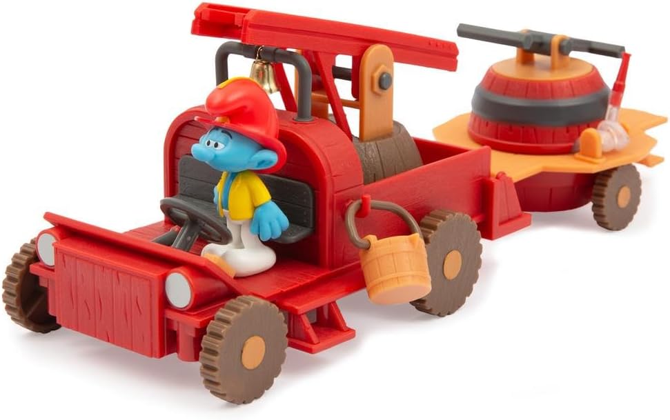 Detalle 2 de Giochi Preziosi I Puffi Playset Camion dei Pompieri con Puffo 5,5 cm 🚒