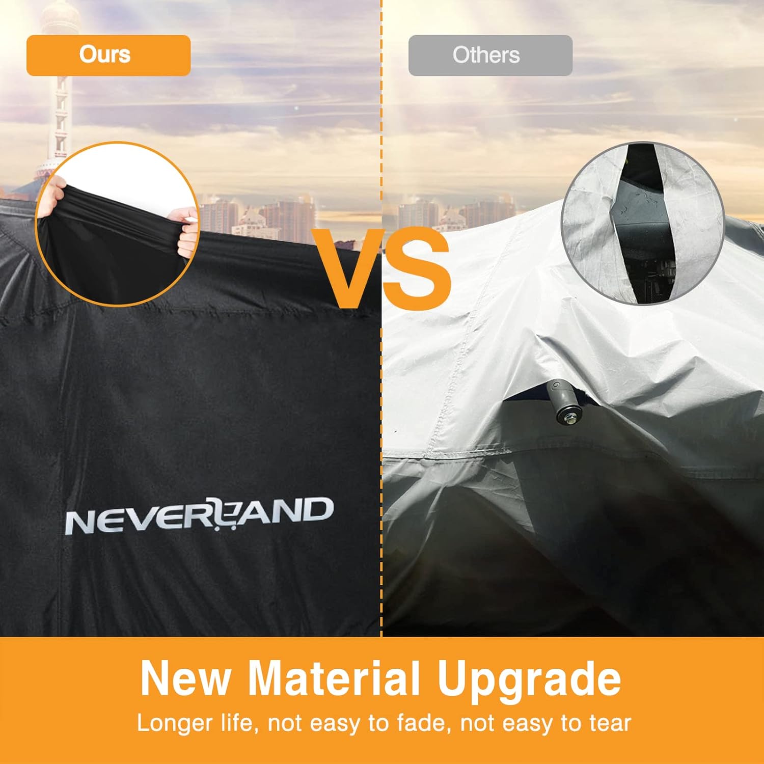 Thumbnail 4 de NEVERLAND Waterproof Heavy-Duty ATV Cover (4 Wheeler/Quad) — All-Season UV & Weather Protection, Black Large