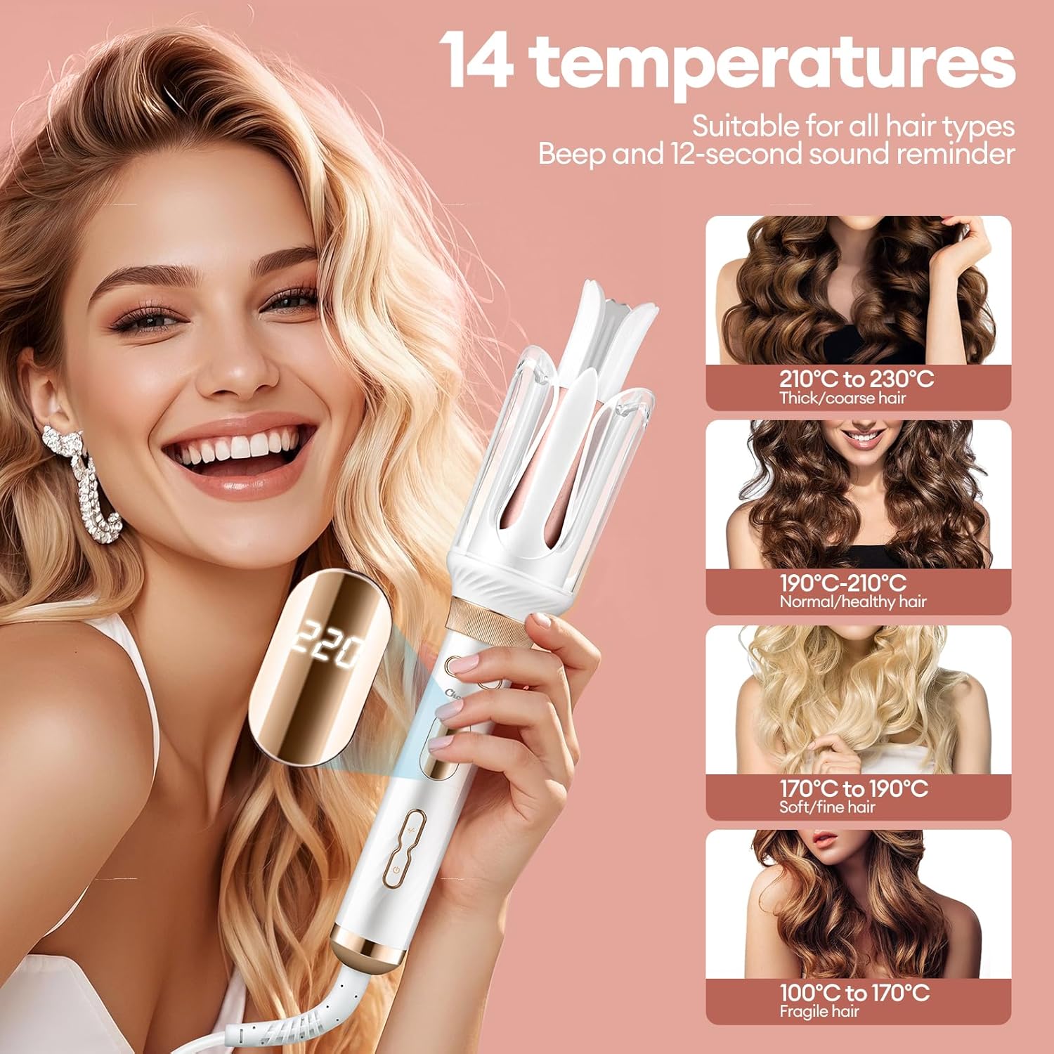 Thumbnail 3 de CkeyiN Pro Automatic Curling Iron 28mm