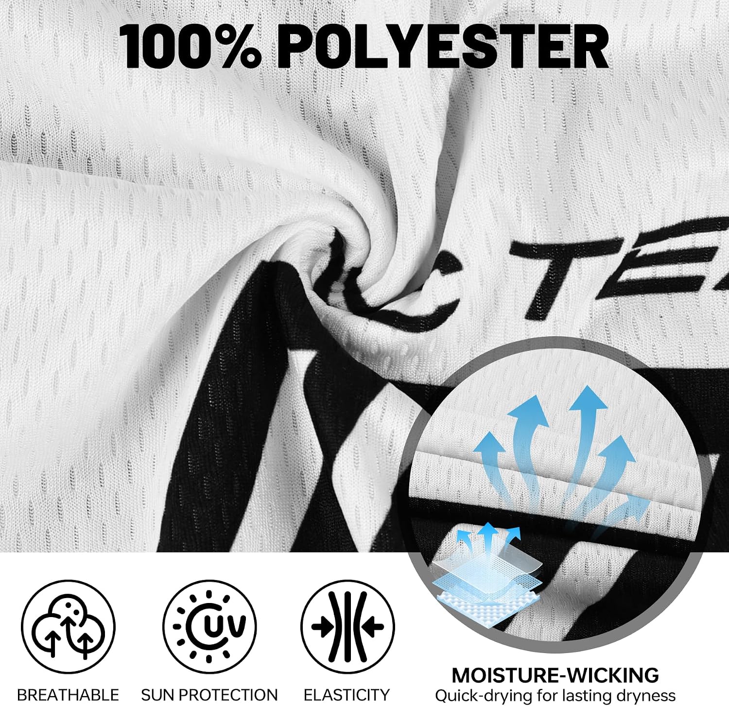 Detalle de SIKLIN Rennrad Trikot Kurzarm Herren Set mit 5D-Gelpolster – Sommerbekleidung, 5 Taschen