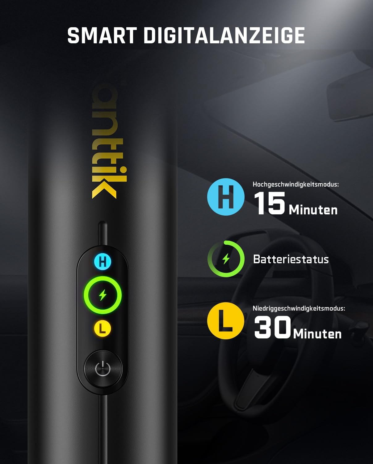Detalle de Fanttik Slim V10 APEX: 4-in-1 Mini-Handstaubsauger für Auto, Büro und Tastaturen