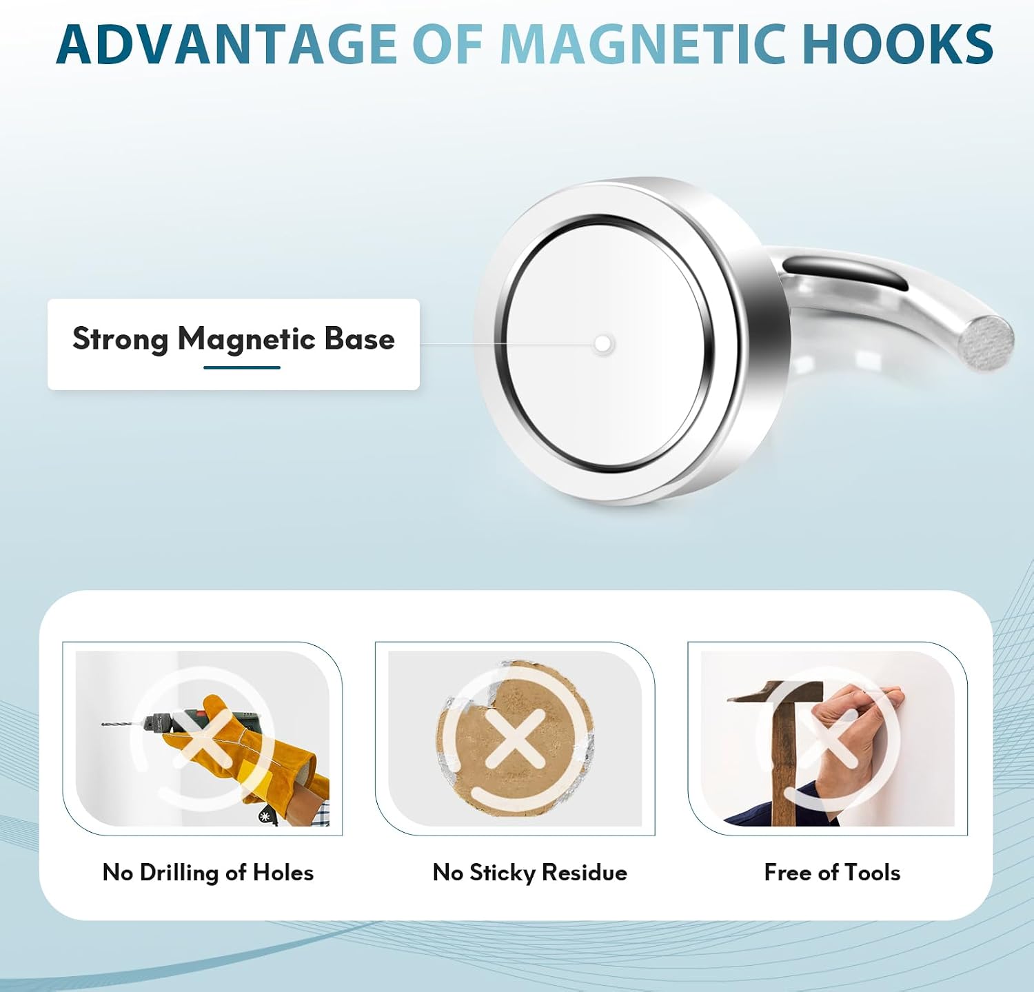 Thumbnail 4 de Neosmuk Magnetic Hooks 22 lb capacity for ship 🚪