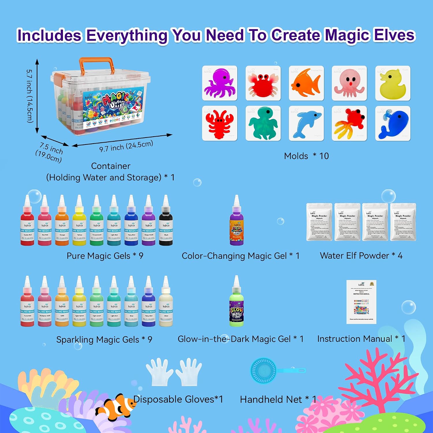 Detalle 2 de Kiditos Magic Water Elf Kit 20 Gels