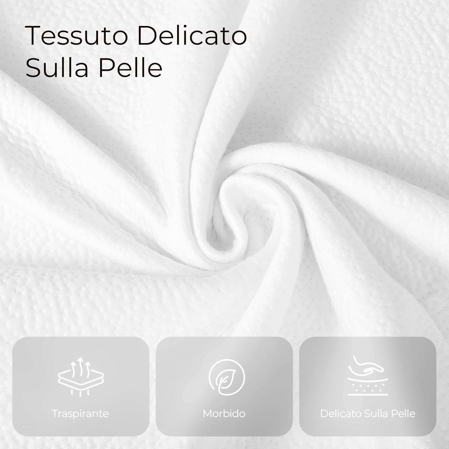 Detalle de Sweetnight Materasso Topper con Memory Foam in Gel 90x190 cm – 10 cm di spessore