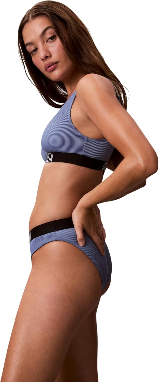 Detalle 2 de Calvin Klein Bikini Lv00q61240: Slip bikini a vita media in tessuto morbido, comfort diario