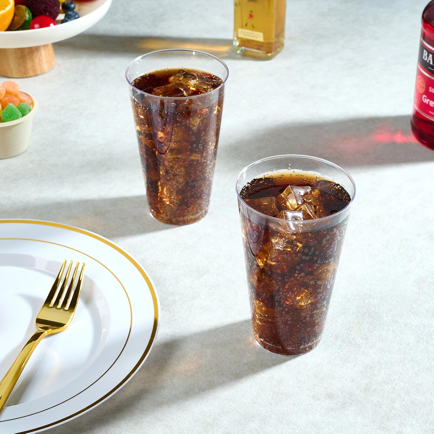 Thumbnail 2 de FOCUSLINE 100 Pack 16 oz Clear Plastic Cups