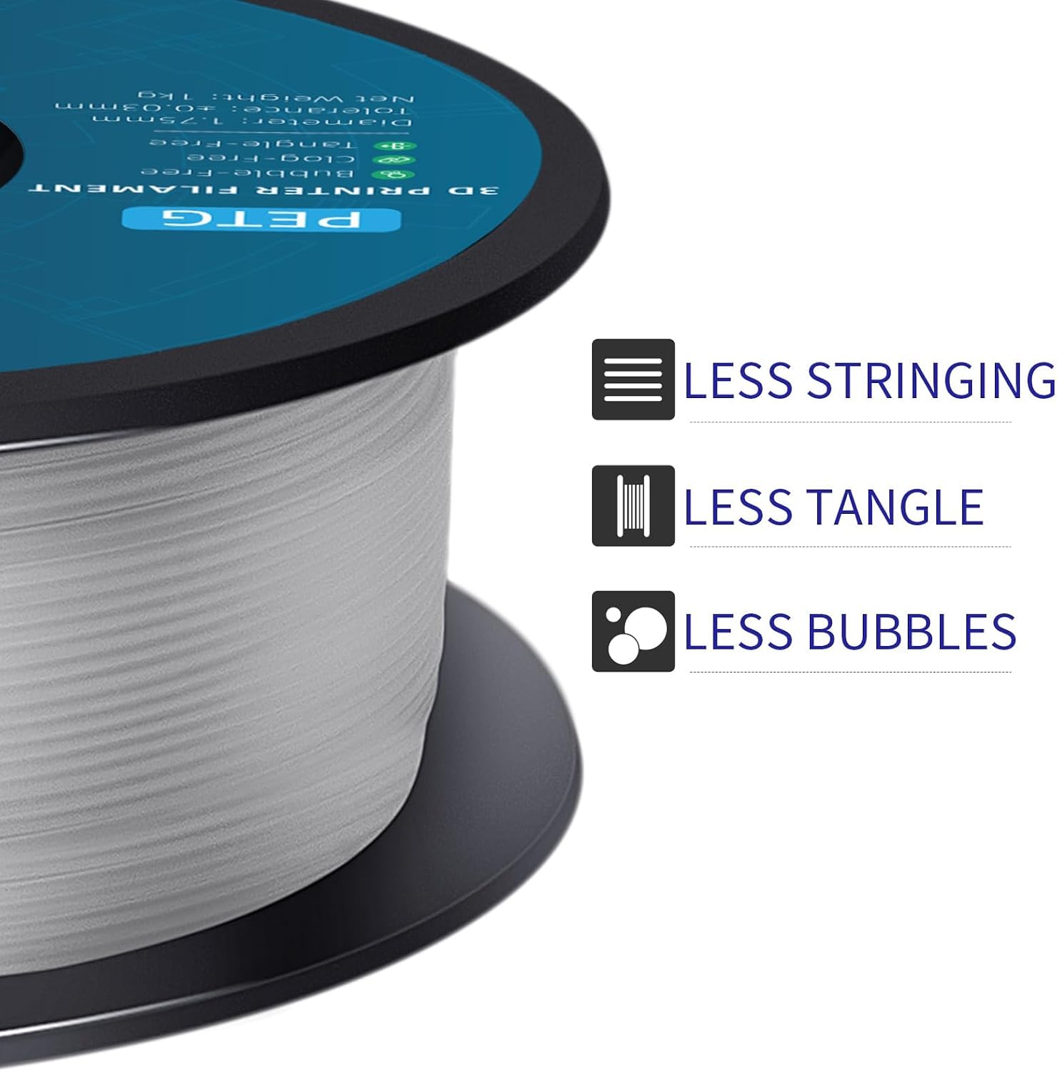 Thumbnail 3 de Geeetech PETG Filament 1,75 mm 1 kg Spule Transparent