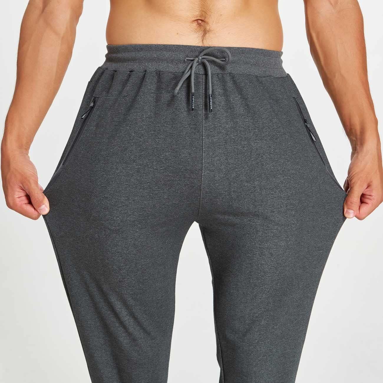 Thumbnail 3 de JustSun joggingbroek voor heren van katoen met stretchstof en ritszakken