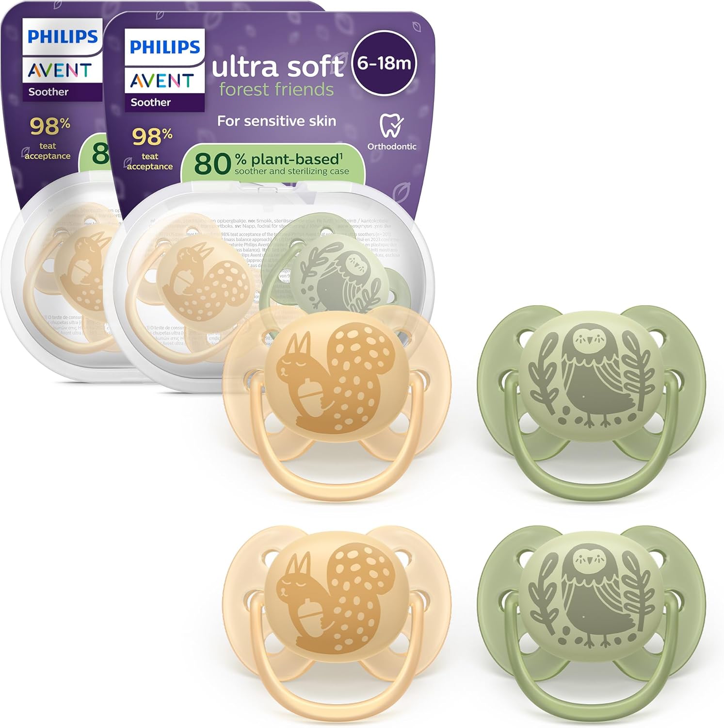 Detalle de Philips Avent Ultra Soft ciuccio 4 pezzi