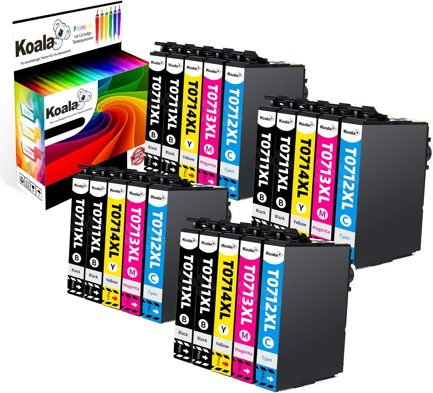 Detalle de Koala Multipack 20 cartucce T0715 compatibili per Epson (T0711–T0714) per stampanti Stylus e Office