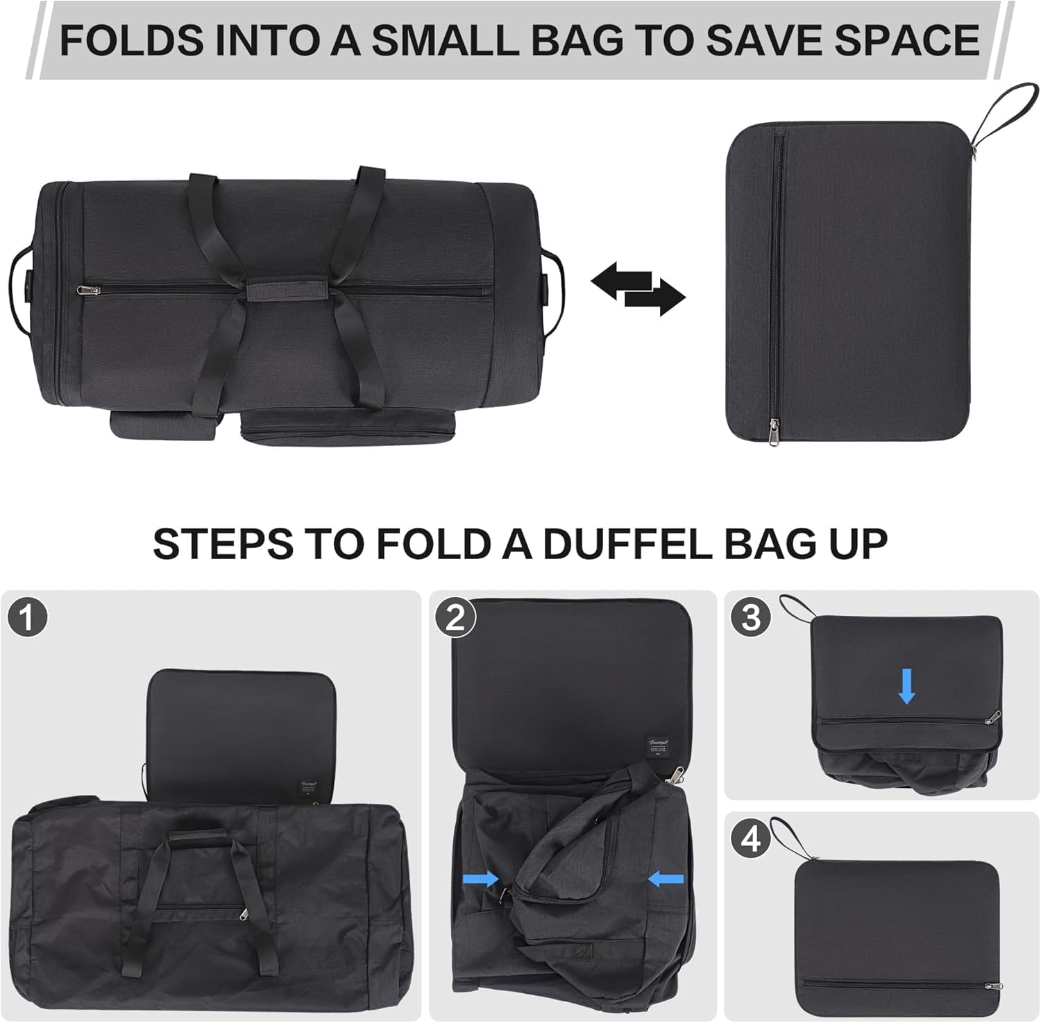Detalle 1 de YOUNGOA 120L foldable travel duffel bag