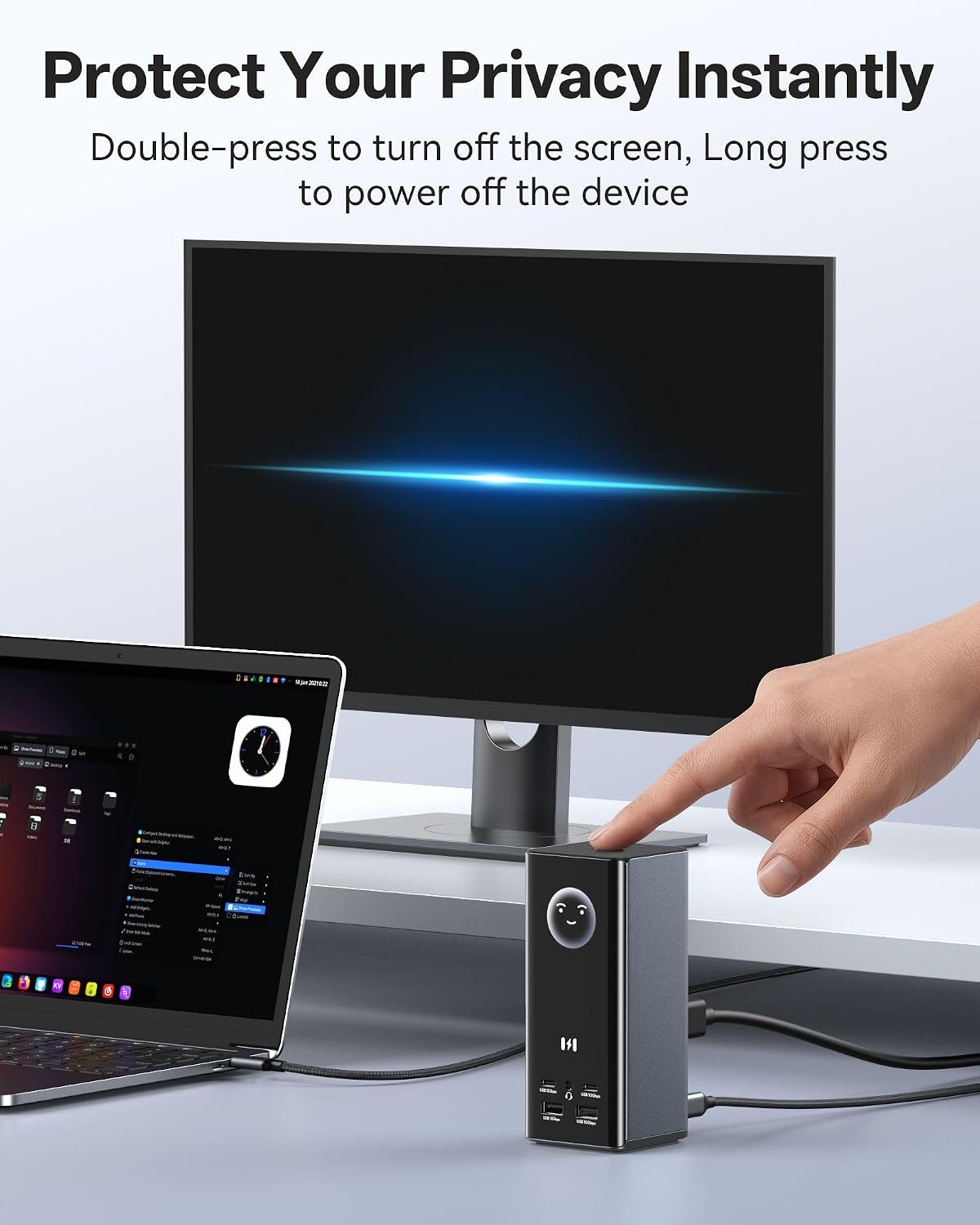 Thumbnail 4 de Selore&S-Global Triple-Monitor Laptop Docking Station with 3 HDMI and 2 DisplayPort