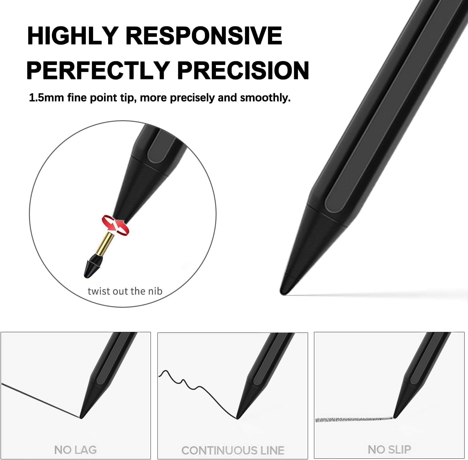 Detalle 2 de iPad Stylus Pen with Palm Rejection