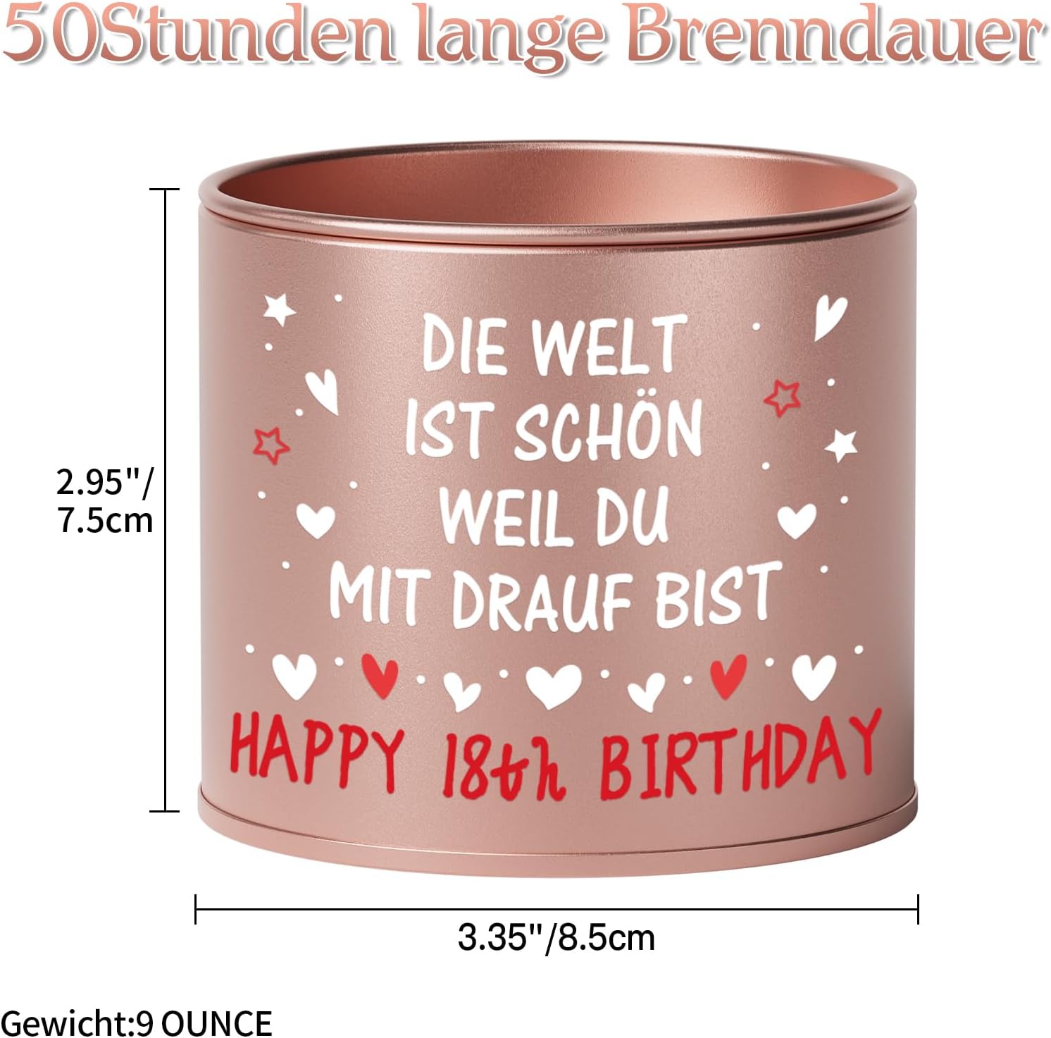Thumbnail 1 de PRSTENLY Geburtstagsgeschenk Kerze aus Metall