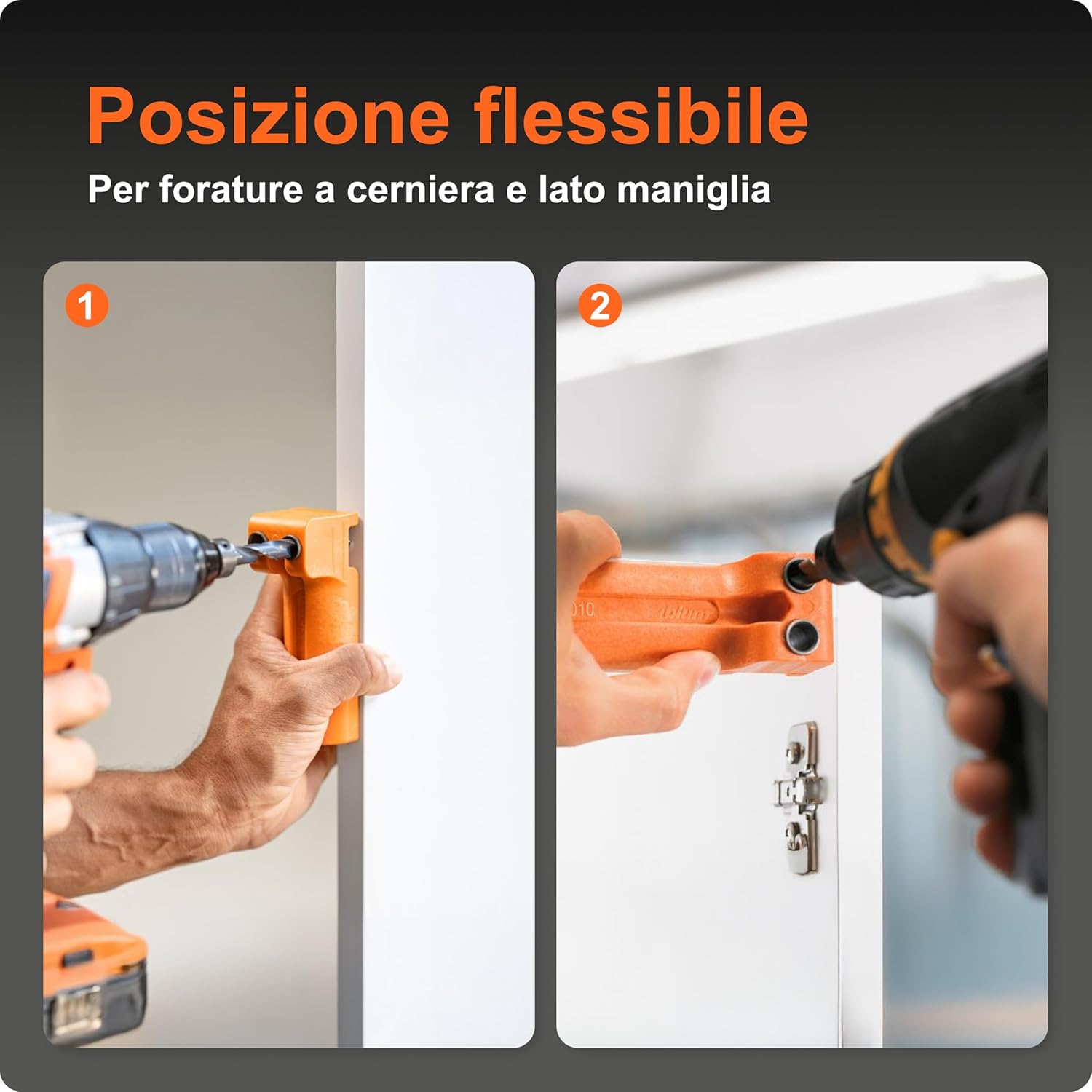Thumbnail 3 de Blum 7101909 Dima per trapano Blumotion/Tip-On 970A (arancione) per il montaggio professionale