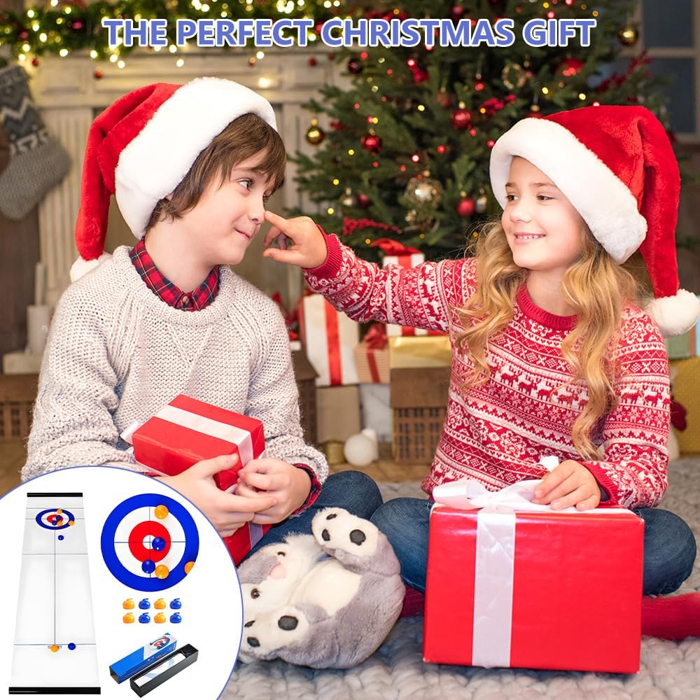 Thumbnail 5 de Lotvic Tabletop Curling Game – Compact, Portable Family Fun