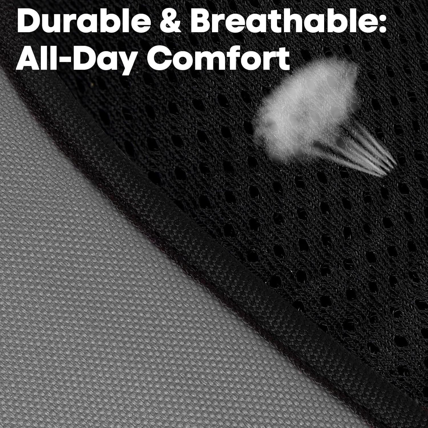Thumbnail 6 de PoyPet No Pull Dog Harness (Reflective Vest) with 2 Leash Attachments and Easy Control Handle, Grey