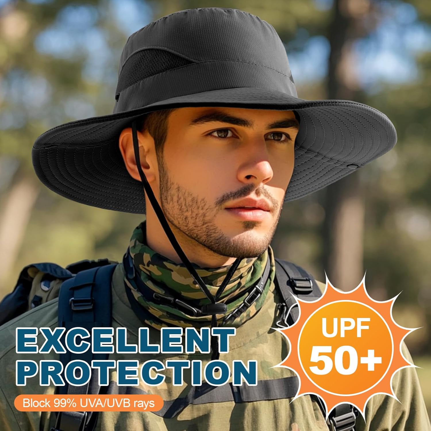 Thumbnail 2 de DRESHOW Damen Sonnenhut UV Schutz Krempe