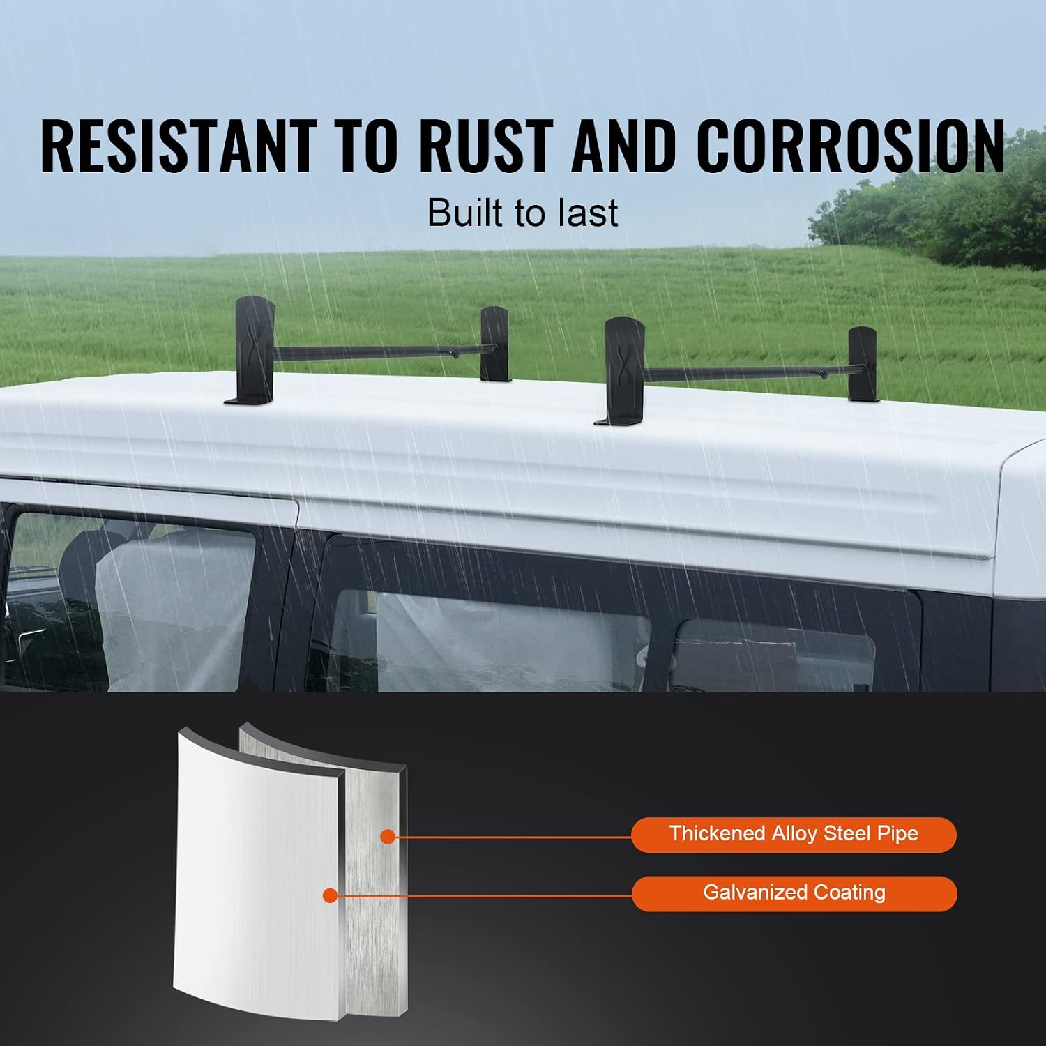 Detalle de VEVOR Van Roof Ladder Rack, Alloy Steel