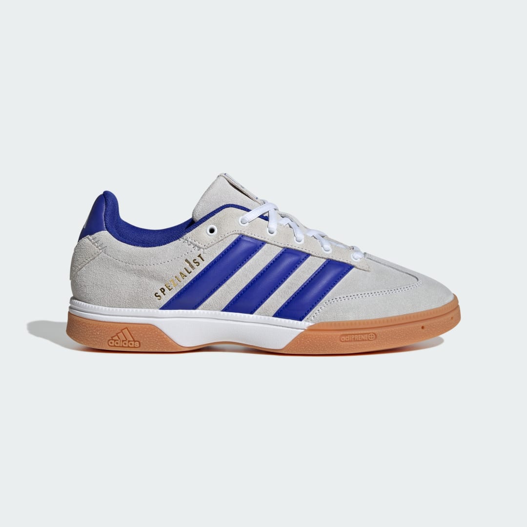 Detalle de Adidas Spezialist Indoor Blanco: zapatilla interior para uso diario
