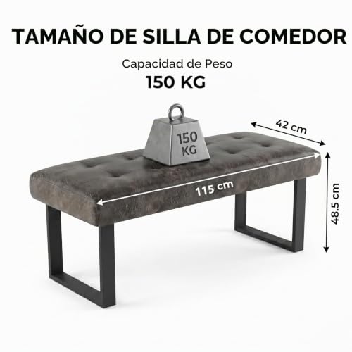 Detalle 2 de JIEXI Banco tapizado con patas de metal y reposapiés de diseño
