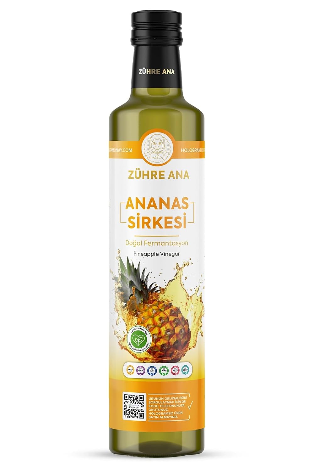 Detalle de Zühre Ana Ananas-Essig 500ml 🥭