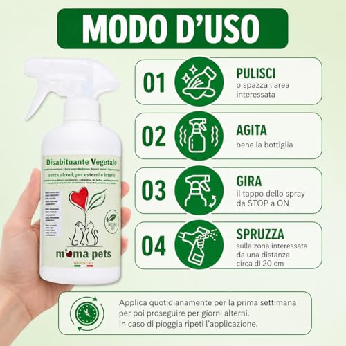 Thumbnail 4 de M' MA PETS 100% Natural Repellent per cani e gatti – Urine Spray, 500 ml, Made in Italy