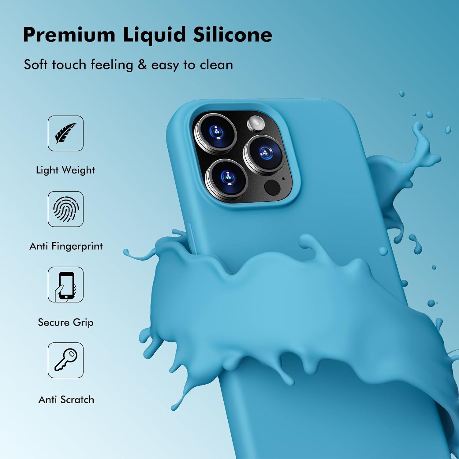 Thumbnail 4 de TIIXXA Silicone Case for iPhone 15 Pro Max