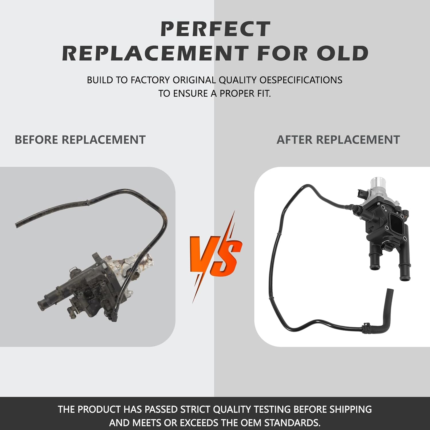 Thumbnail 5 de KASturrboo 55353311 Thermostat Housing with Thermostat Water Hose Pipe (compatible with select Opel models)