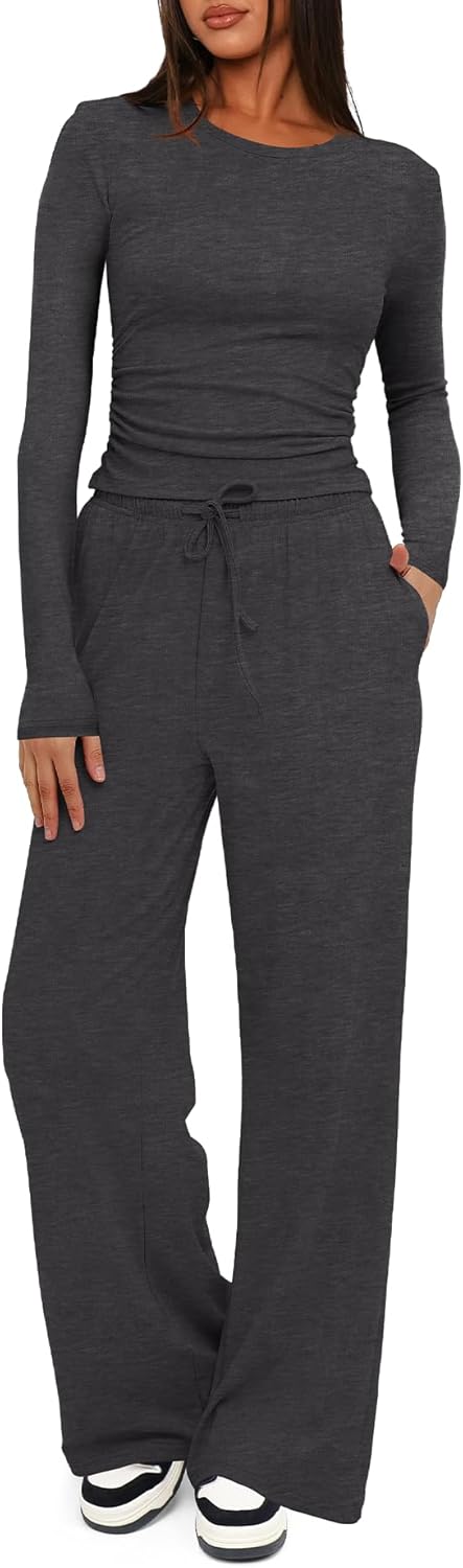 Thumbnail 6 de Darong 2-Piece Lounge Set Wide-Leg