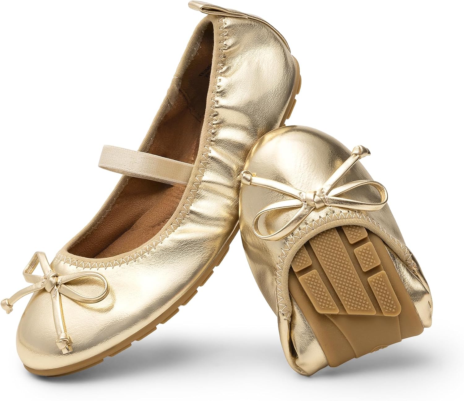 Thumbnail 6 de DREAM PAIRS Mädchen Ballerinas Weiß – Kommunionsschuhe, Mary Jane mit Schleife, leicht anzuziehen