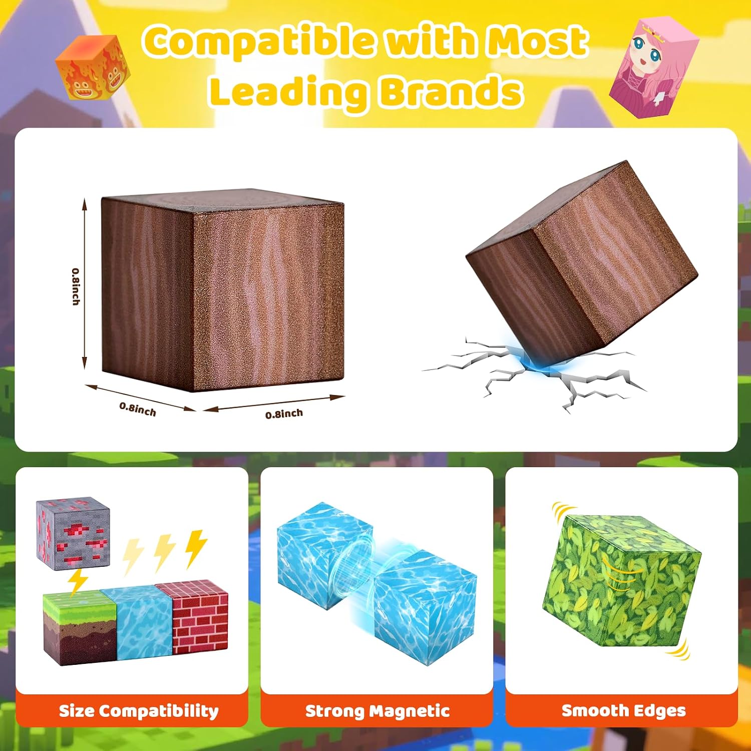 Thumbnail 3 de Hopfrog Magnetic Blocks 200‑Piece Set