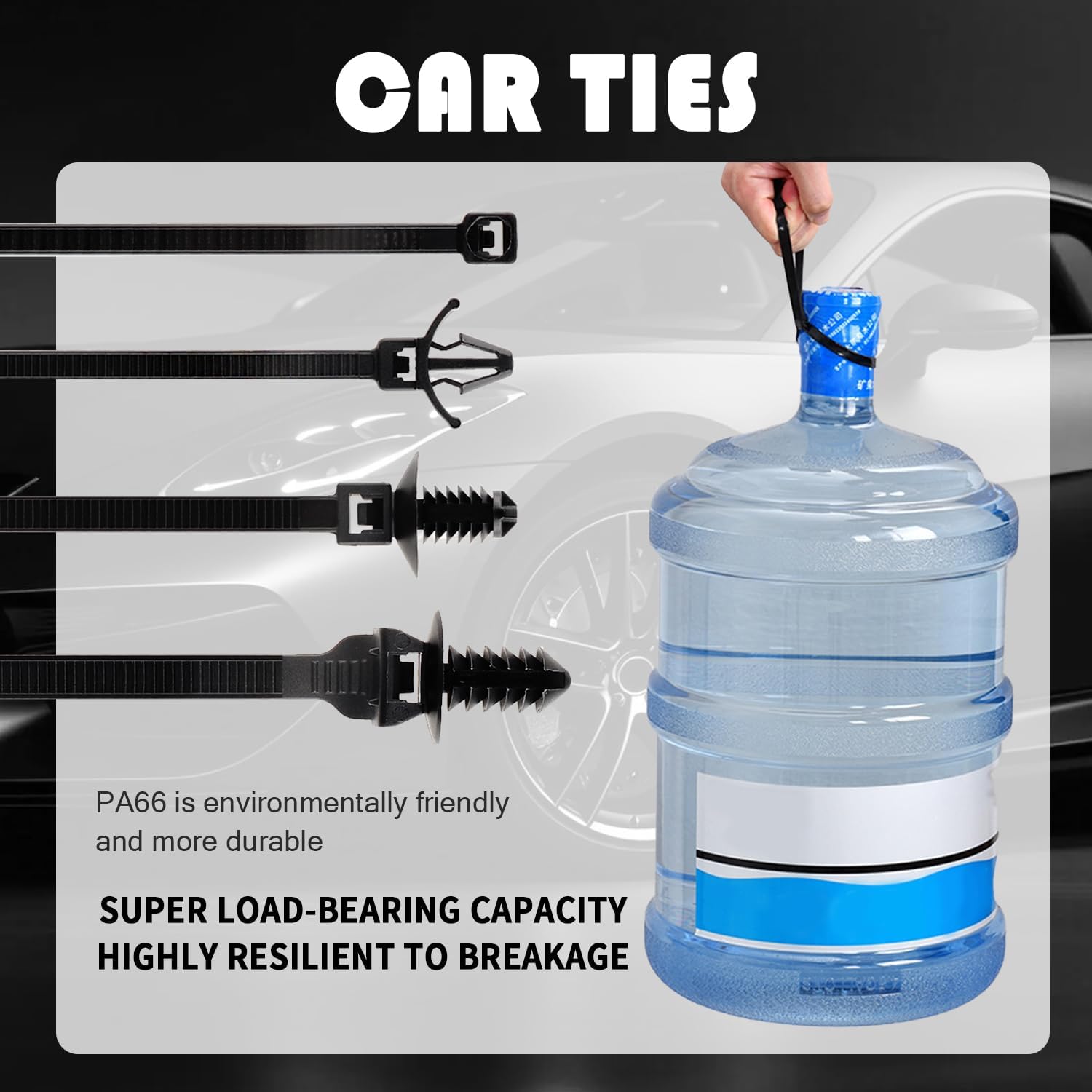 Thumbnail 3 de Car cable ties, 120-piece set