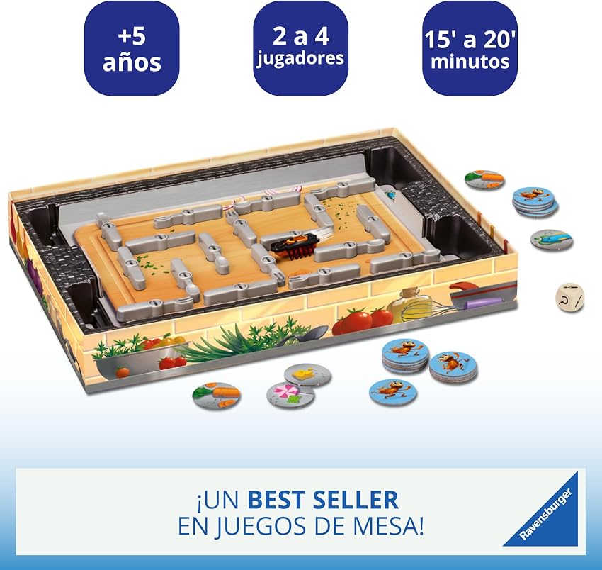 Detalle 2 de Ravensburger La Cucaracha — juego de mesa para 5 años 🎲