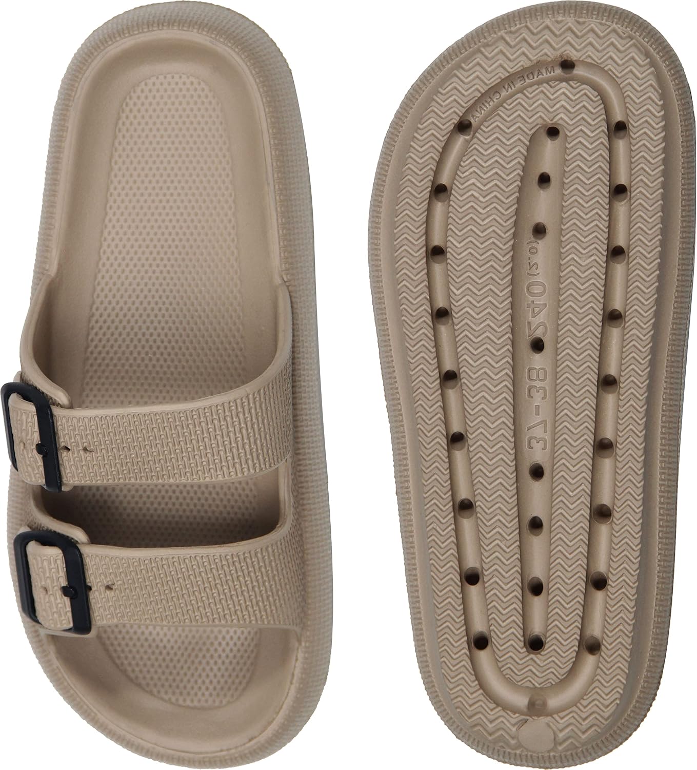Thumbnail 6 de Weweya Pillow Sandals for Women and Men — Double Buckle Adjustable EVA Slides