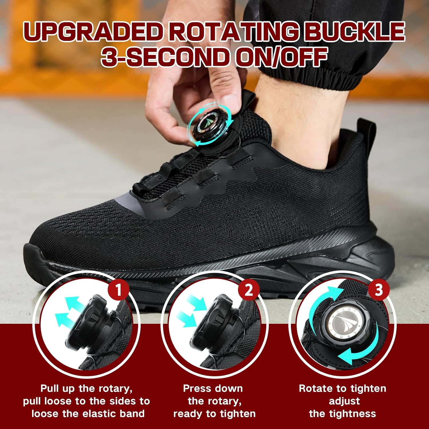Thumbnail 3 de BAGHUY Steel Toe Cap Trainers 200J protection