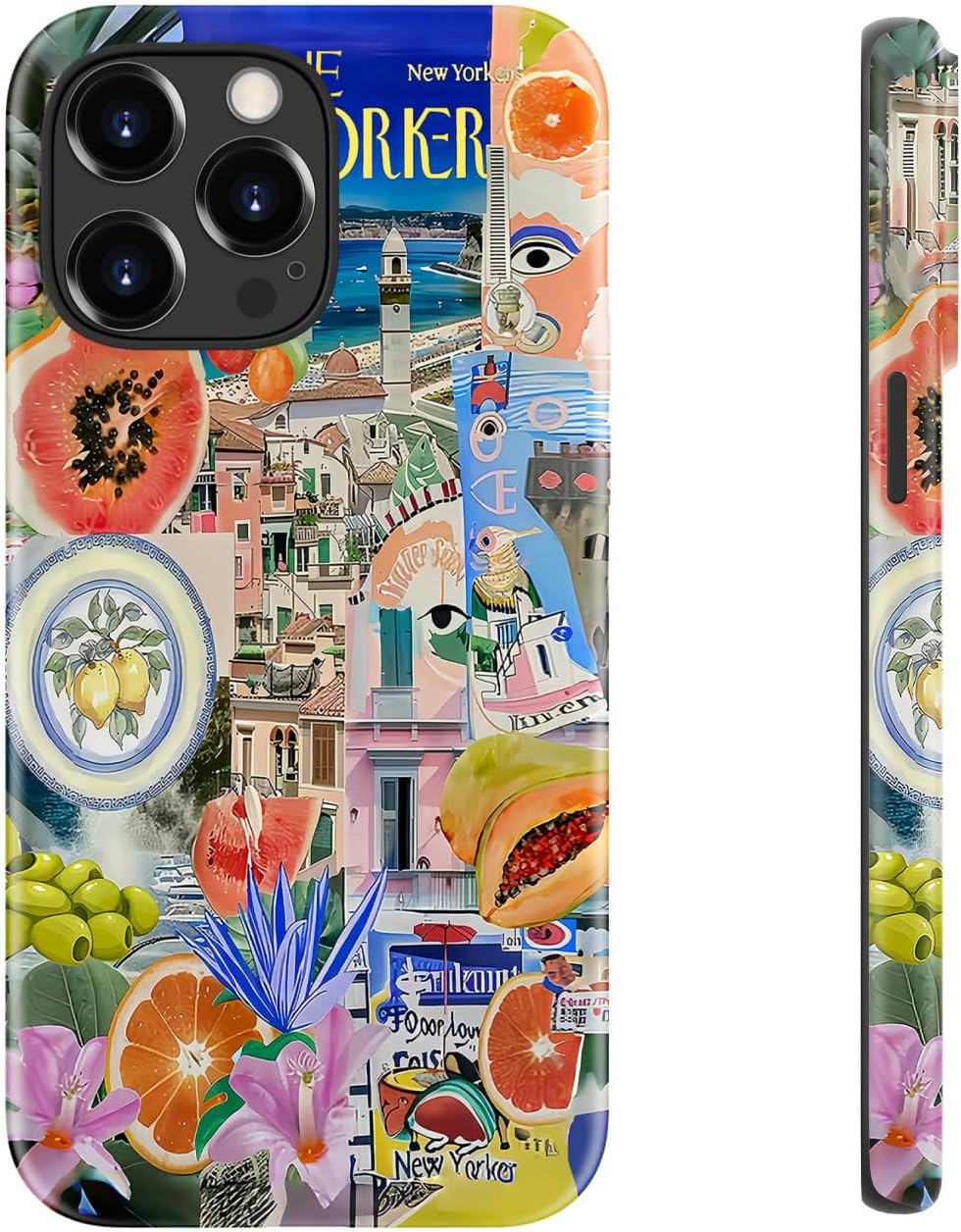 Detalle 1 de DorisMax iPhone 14 Pro Max Case with Wildflower Print and Dual-Layer Design