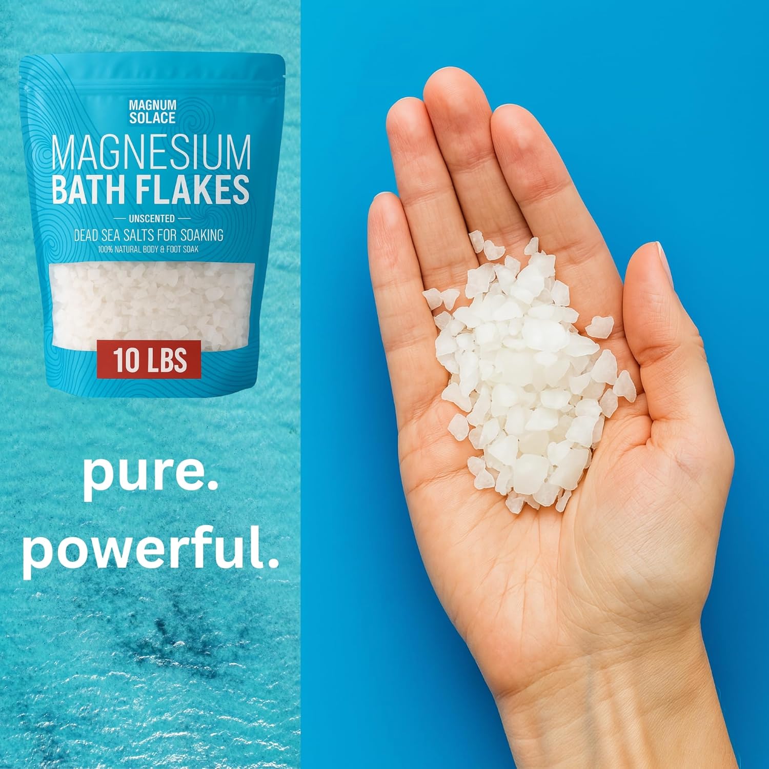 Thumbnail 2 de Magnesium Flakes for Bath: Dead Sea Magnesium Chloride for Soaking (10 LBS)