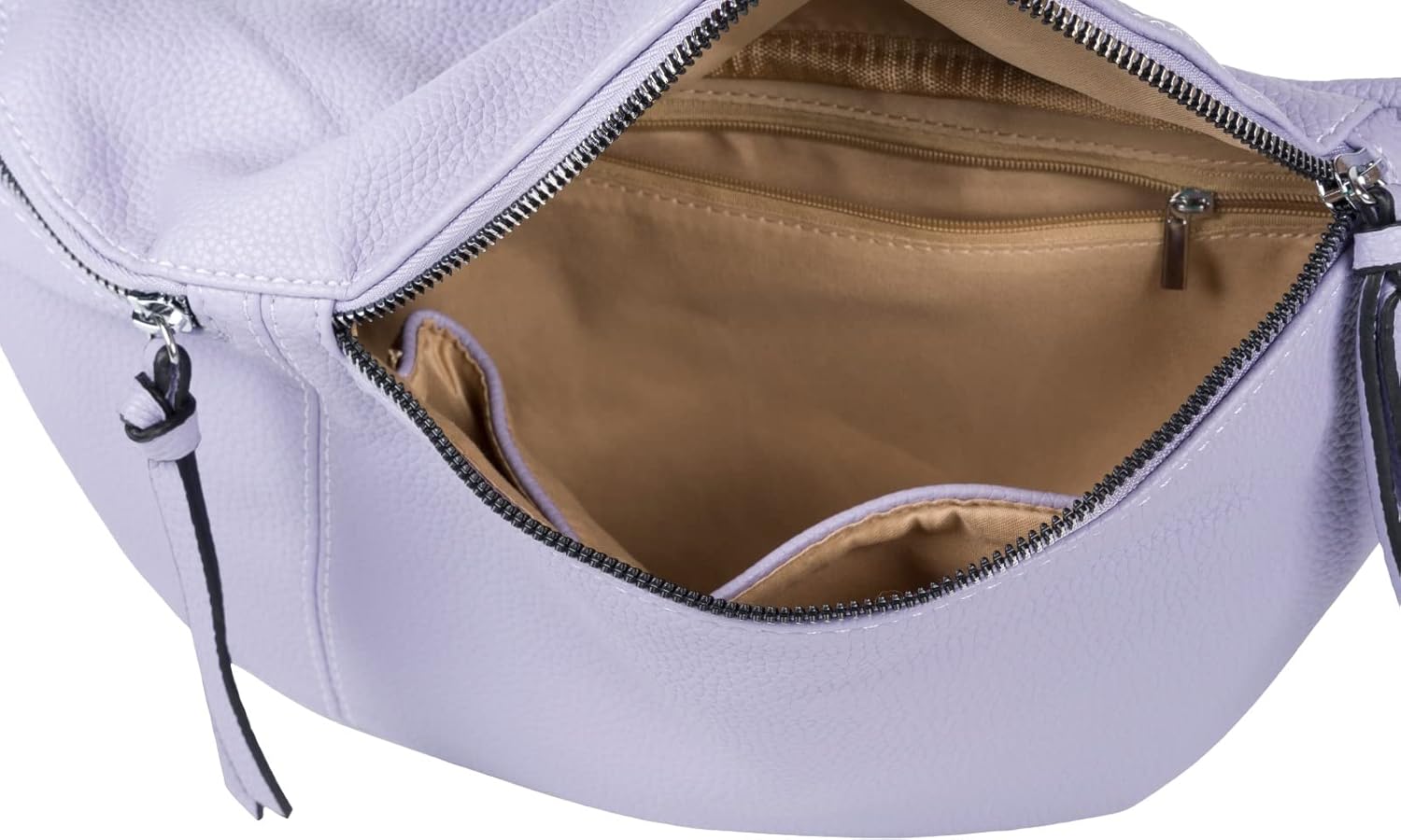 Detalle de styleBREAKER Borsa a tracolla da donna a mezzaluna | Set 3 pezzi con tracolla intercambiabile
