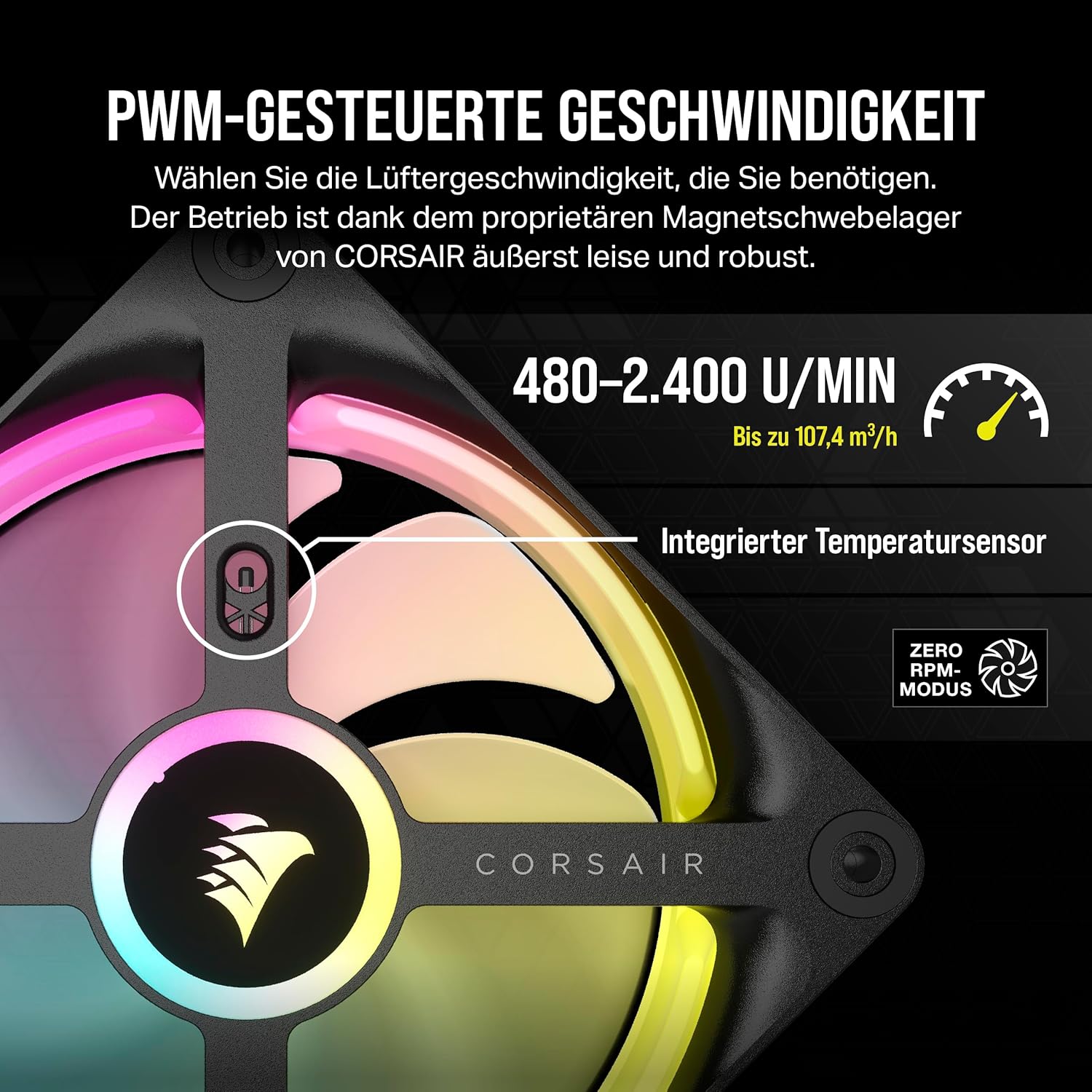 Thumbnail 5 de Corsair iCUE LINK QX120 RGB 120mm Lüfter