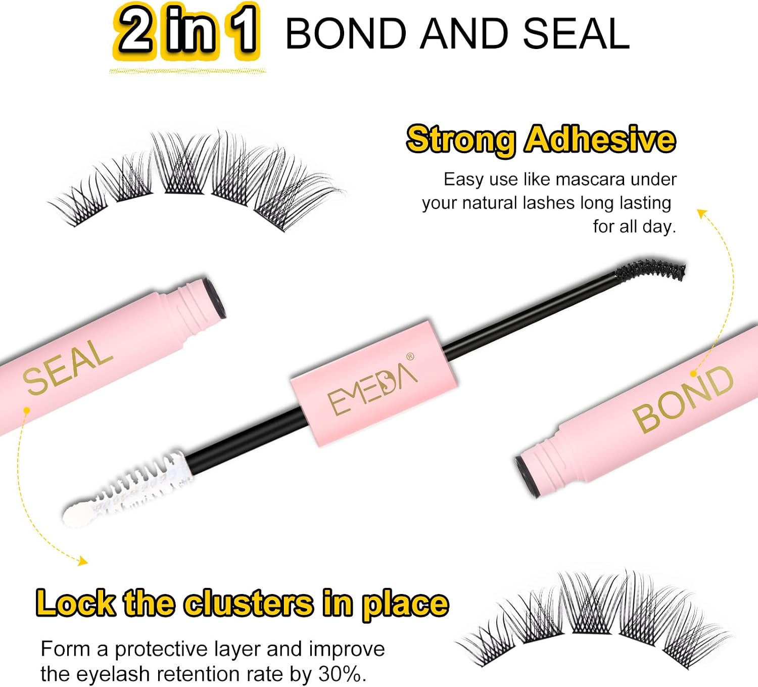 Detalle 2 de EMEDA M02 mix DIY Pestañas individuales 8-16mm kit 👁