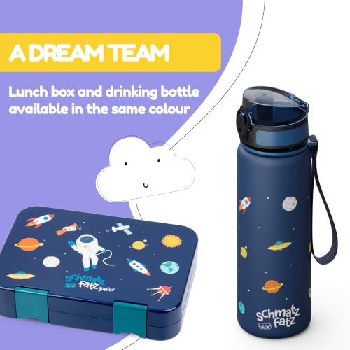 Thumbnail 6 de schmatzfatz Trinkflasche Kinder 500ml – Auslaufsicher, BPA-frei, 1-Klick-Verschluss, Tritan, Navy Space