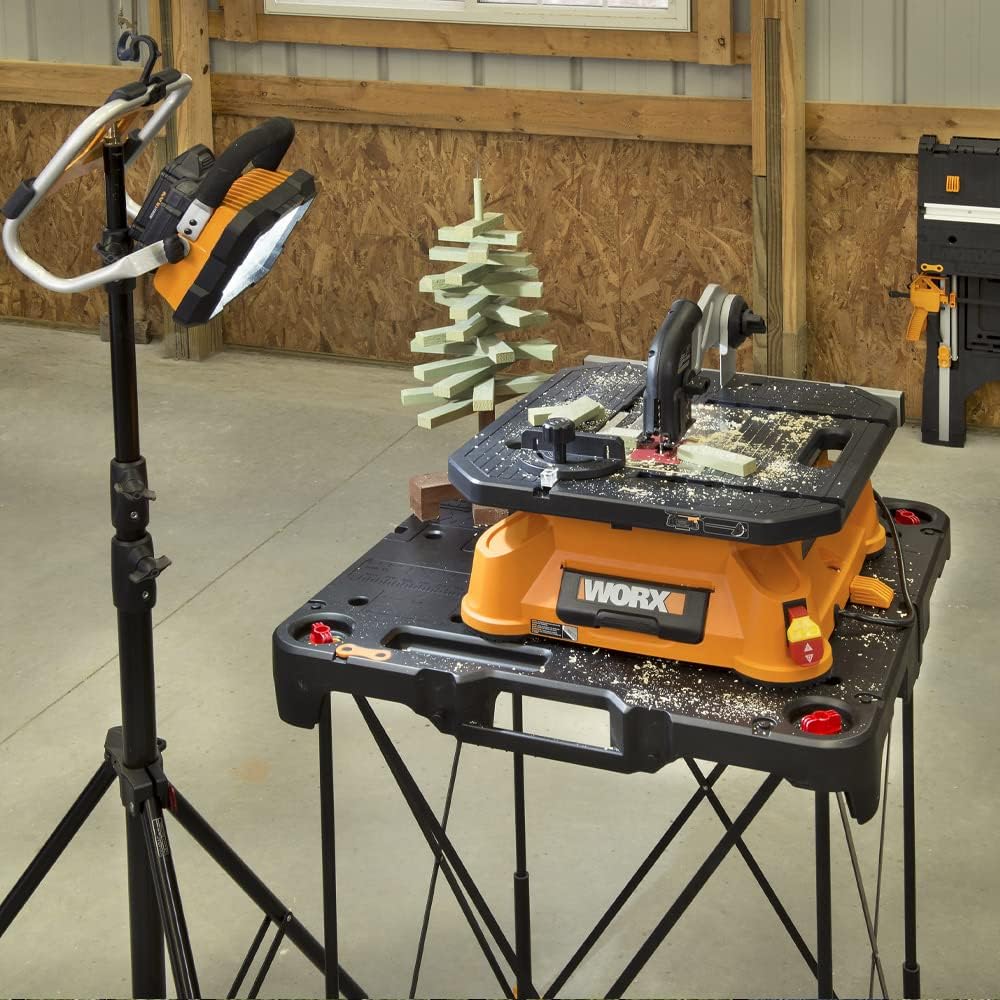 Detalle de WORX Table de Travail Pliable Sidekick WX066 — robuste, portable et polyvalente