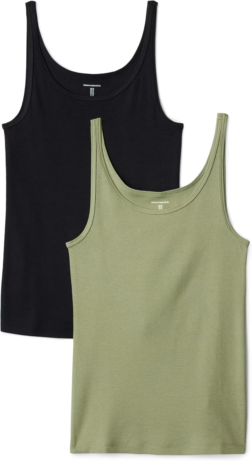 Detalle de Amazon Essentials Women's Slim-Fit Thin-Strap Tank Top
