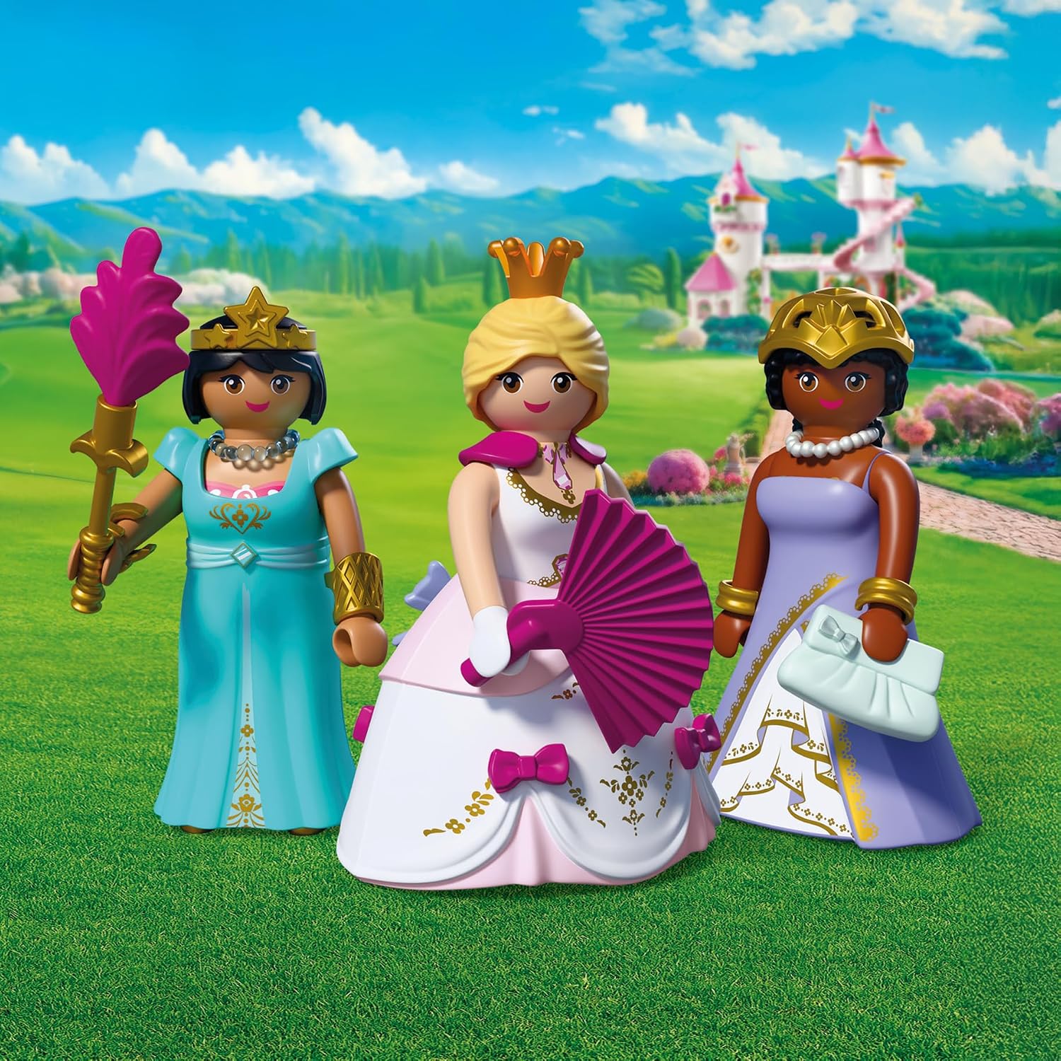 Detalle de PLAYMOBIL Princess Tre Principesse (72055) - 3 principesse con vestiti intercambiabili e accessori