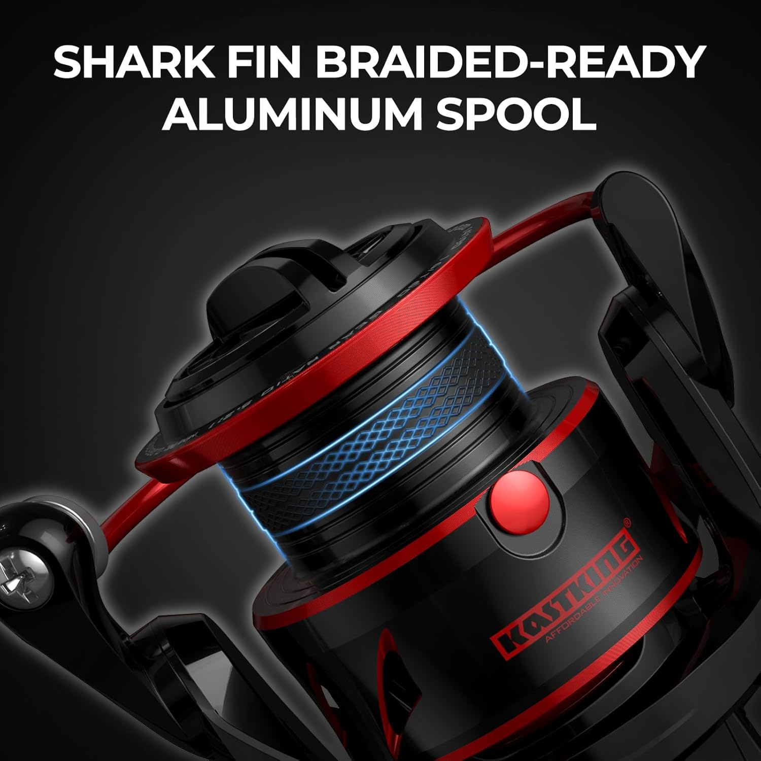 Thumbnail 6 de KastKing Sharky Spinning Reel – 5.2:1 & 6.2:1 Gear Ratios, Carbon Fiber Drag, 10+1 Bearings