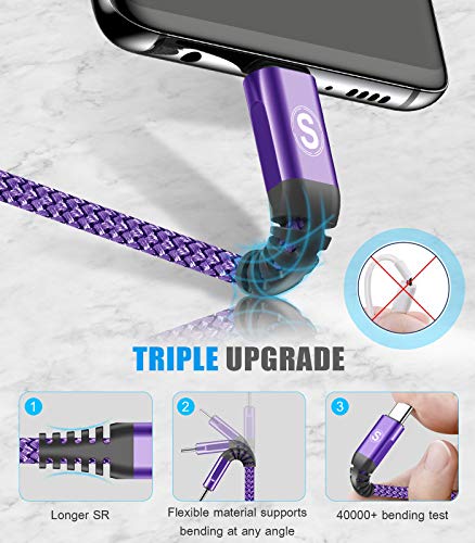 Thumbnail 6 de Cavo USB C AviBrex Ricarica Rapida 2 Pezzi 1m + 3m | Nylon, 3.1A, QC3.0