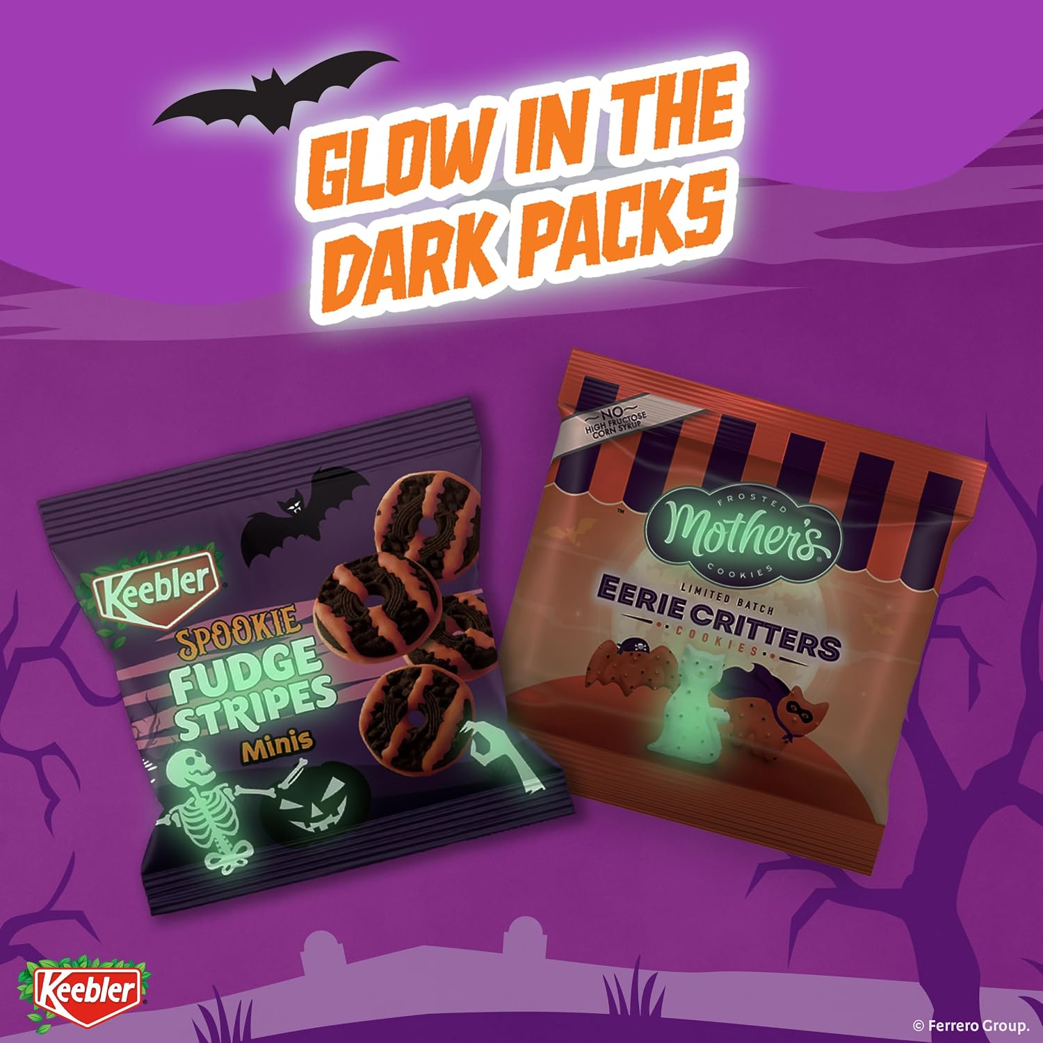 Detalle 2 de Keebler Trick or Sweet Treat Halloween Cookie Variety Pack, 30 Individually Wrapped Packs