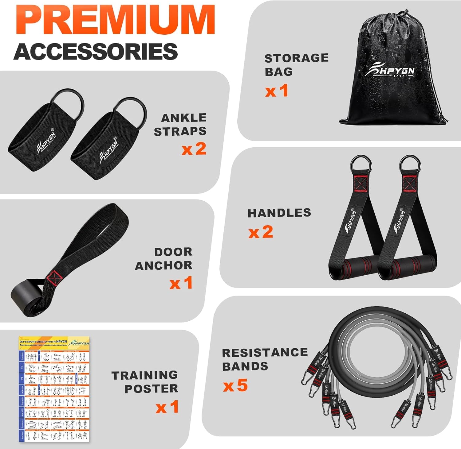 Thumbnail 6 de HPYGN Resistance Bands 150lbs 🏋